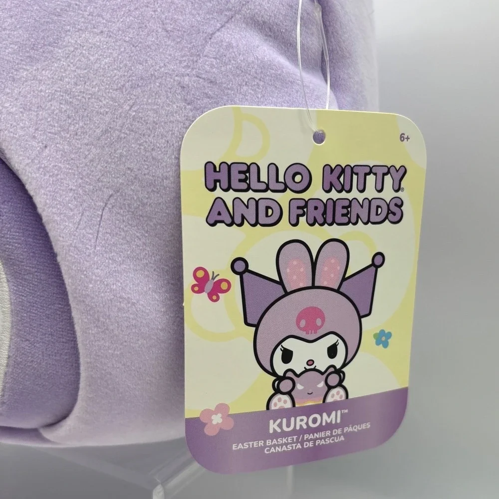 Kuromi Halloween/Easter Basket Hello Kitty and‎ Friends Plush Purple Kawaii Bag